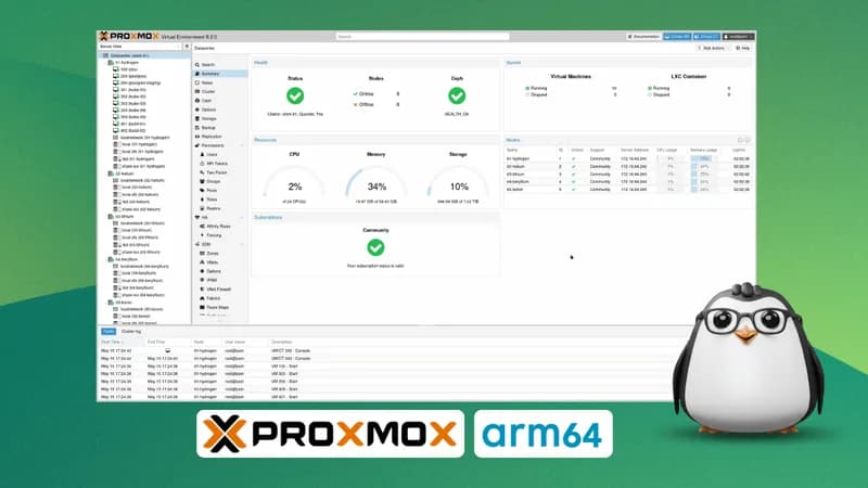 Proxmox Virtual Environment-ი ოფიციალურად მუშაობს ARM64-ზე, მაგრამ თქვენი Raspberry Pi ჯერ მხარდაჭერილი არ არის